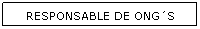 Cuadro de texto: RESPONSABLE DE ONG�S 
